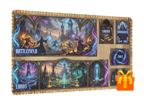 Fantasy wizard playmat mtg - fantasy,