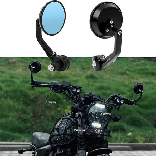 Pair 22mm bar end - 22mm, mirrors