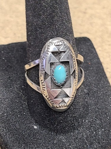 925 turquoise ring - 925, 8.5