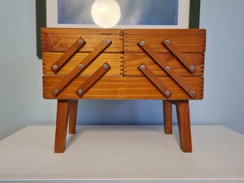 Vintage wooden cantilever - wooden, 3