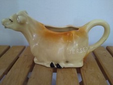 Vintage Kitsch Jersey Cow Creamer/Milk/Cream Jug - Lying down
