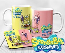 *MUG PERSONALISED* SpongeBob Squarepants MUG KIDS BIRTHDAY GIFT