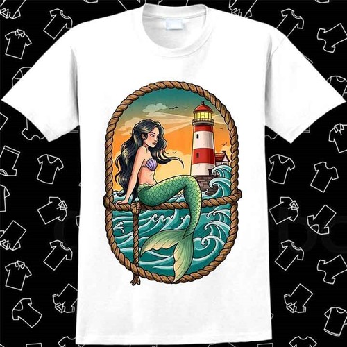 Mermaid lighthouse western - mermaid,