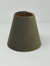 Lampshade Olive Green Velvet Brushed Gold Small Candle Clip Tapered Chandelier