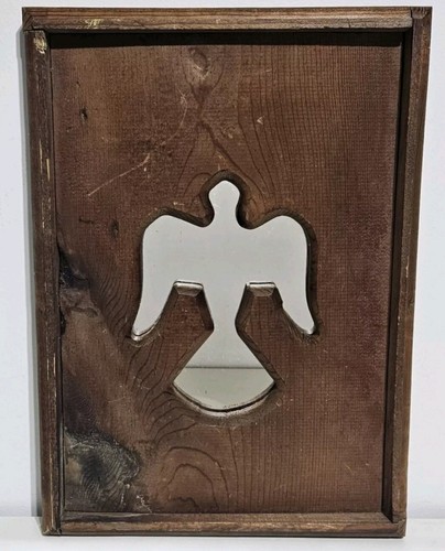 Handmade wooden angel mirror - handmade,