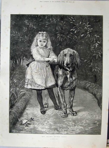 Original old antique - old, print