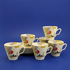 Six vintage tams ware art - art, deco