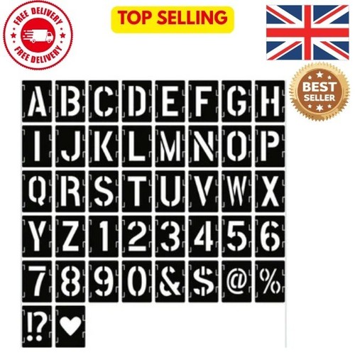 Inch letter stencils - 2,