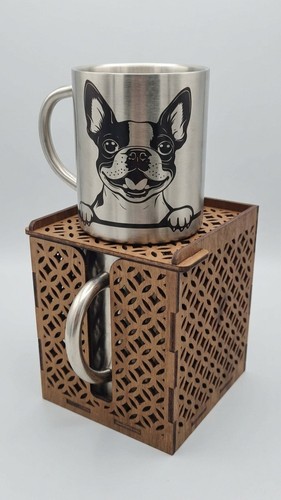 Stainless steel mug - gift, box
