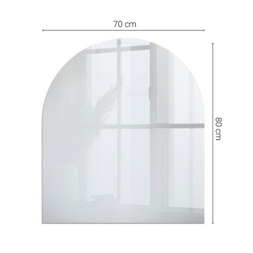 Stylish glass hearth plate mat - stylish,