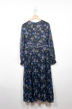 Hobbs Dress UK 16 Passionflower Midi Pleated Occasion Formal Mother Of The Bride