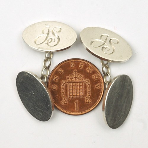 Vintage hallmarked silver - , oval