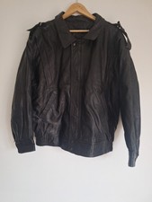 XXL Mens Vintage Black Leather