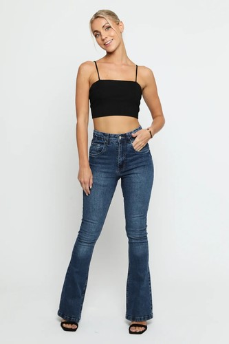 Jmojo womens high - rise, flare
