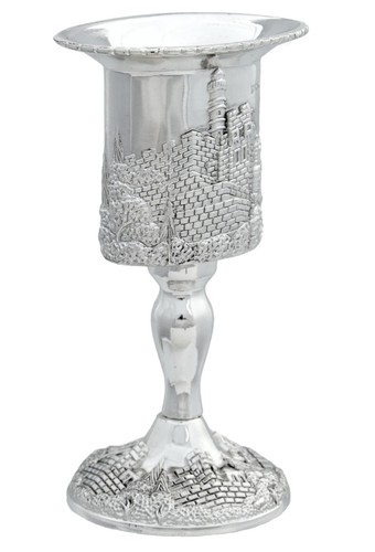 Nickel plated havdalah candle - plated,