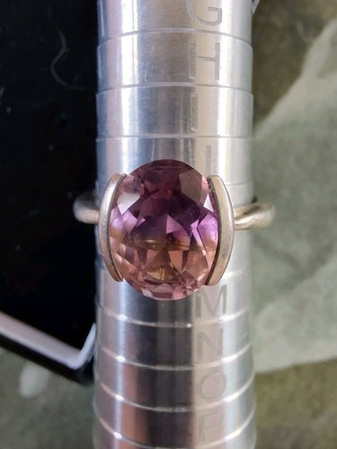 Sterling silver ametrine - ametrine, ring