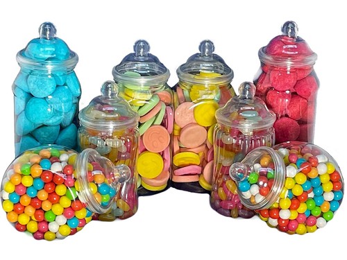 Retro plastic sweet - 8, jars
