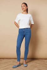 Oasis Womens Skinny Jeans Blue