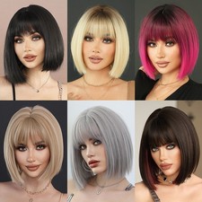 Short Straight Bob Wig with