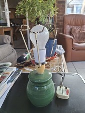 Green Pottery Table Lamp Base