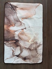 Bath Mat 50x80cm Soft Microfiber Non-Slip Water Absorbent Rug for Bathroom