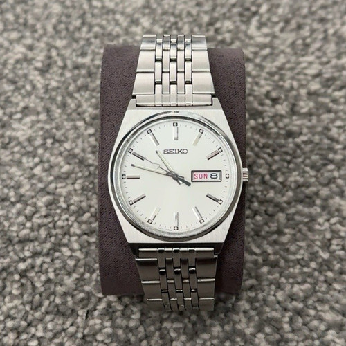 Seiko automatic day - day/date, white