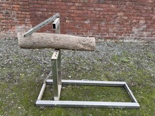 Heavy Duty Metal Log Saw Horse for Chainsaw Cutting Quick Load Foldable Design