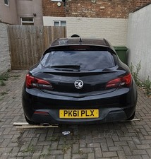VAUXHALL ASTRA Boot Lid Tailgate 2011-2018 3 Door Hatchback Black With Window