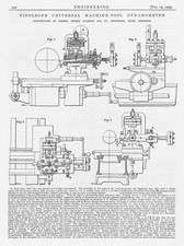 1909 2x Antique Engineering Prints - Nicholson's Universal Machine Dynamometer