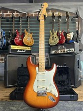Fender American Deluxe Ash Stratocaster Tobacco Sunburst 2015 Electric Guitar