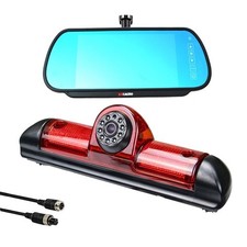 KNRAGHO Brake Light Reversing Camera + 7” Mirror Monitor for Ducato/Boxer/Jumper