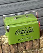 Coca Cola Coke Retro Cooler Green and black Vw Air Cooled Split screen - Small