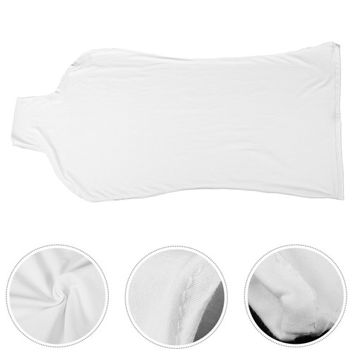 1pcs white cotton - cotton, dress