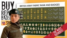 New Action Man Officer cadet FABRIC Stickers 2022