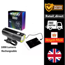 Rechargeable 1000 Lumens LED Bike Light USB Front Torch Headlight Waterproof