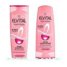 2 x LOréal Paris Elvital Nutri-gloss Shine Shampoo & Conditioner Select From