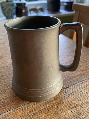 Crown rose cast pewter - pewter, mug