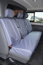 Grey rear bench seat - grey, covers