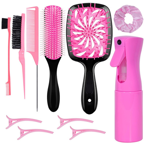 Piece hair brush set - 11-piece,