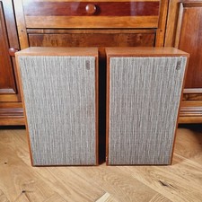 Vintage Leak Mini Sandwich 8 Ohm Speakers 1960s Fully Tested And Working