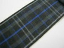 Scottish Thistle Berries White Heather Buttonhole 16mm wide Tartan Ribbon