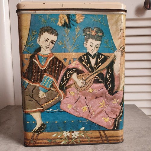 French storage tin vintage - french,
