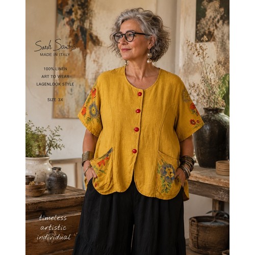 Sarah santos 100 linen - 100%,