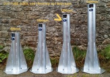 1200mm (1218mm OA)Telescope Pier, Hot Dipped Galvanized steel, universal fit. 