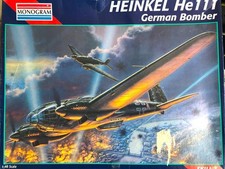 1995  MONOGRAM 1:48 scale WWII GERMAN HEINKEL He 111 BOMBER  MODEL KIT BOXED