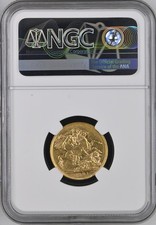 1901 Full Gold Sovereign - Perth Mint - Queen Victoria-  22ct  - NGC AU53