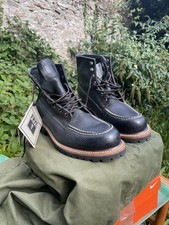 Frye Boots Black Leather USA Size 10 Uk9 Brand New Red wing Style USA Made