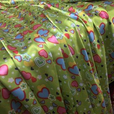 Retro Satin Fabric Funky LOVE
