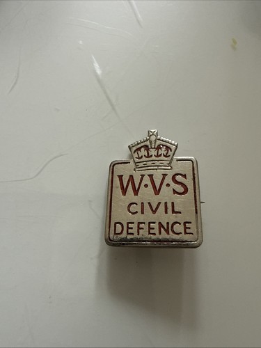 Wvs civil defence badge ww2 - defence,