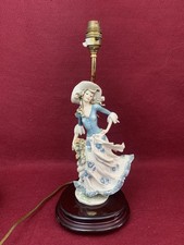 Beautiful Vintage Lady Jane 1996 Florence Giuseppe Armani Figurine Table Lamp 